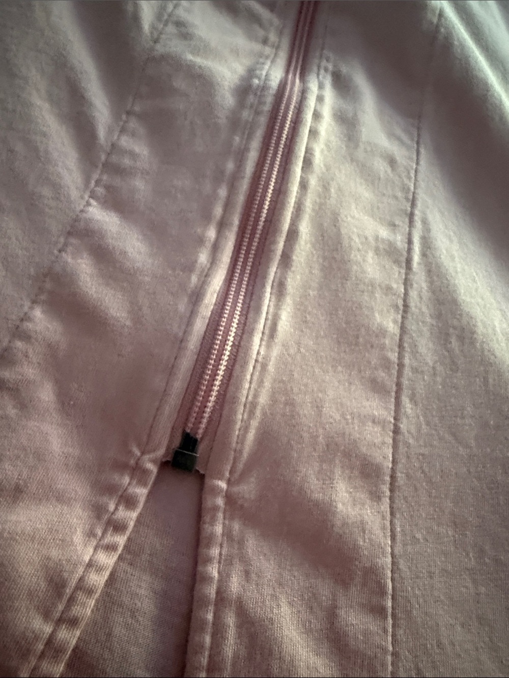 Pink 3/4 sleeve zip up robe - Picture 7 of 9